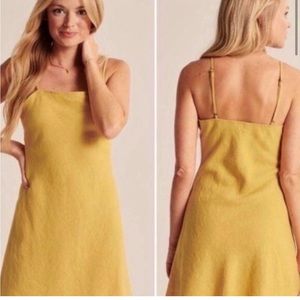 Abercrombie & Fitch Linen Blend Mini Dress